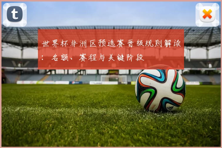 世界杯非洲区预选赛晋级规则解读:名额、赛程与关键阶段